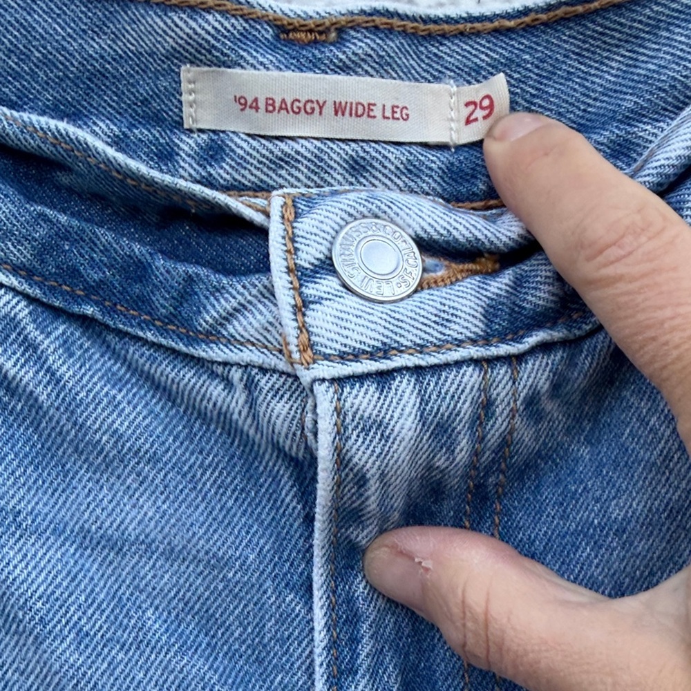 Levi’s ‘94 baggy wide leg jeans 29 - Picture 2 of 6